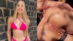 MICHELLE ANDREZZA RUIVA PELADINHA MASTURBANDO O CU ROSADO COM OS ...